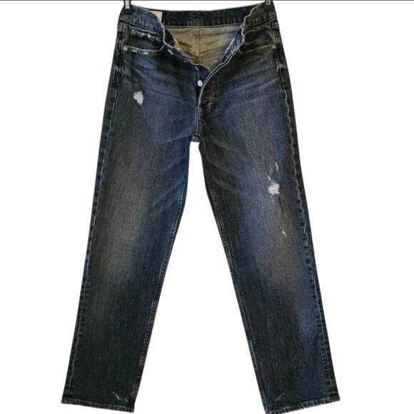 79 GAP DISTRESSED CHEEKY STRAIGHT HIGH RISE JEANS WOMEN'S SIZE 28 | 6 - Picture 1 of 4